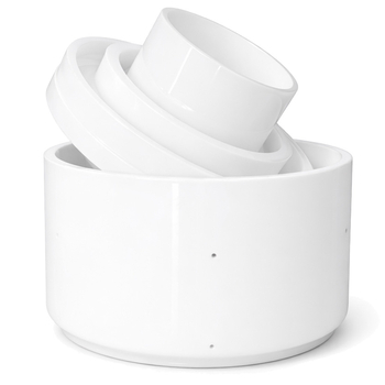 Форма под пресс с крышкой-поршнем (на 2,5-3 кг, низкая крышка), Сыротека